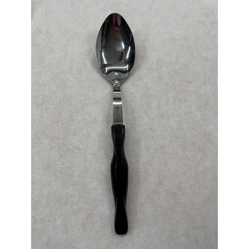 CUTCO Lot of 5 Serving Utensils Black Handles 17KD 17JI Slot Spoon Turner Whisk